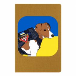 Блокнот Патрон на фоне флага - PrintSalon