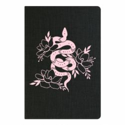 Блокнот Snake with flowers - PrintSalon