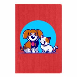 Блокнот Собачка и котик - PrintSalon
