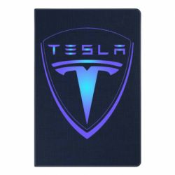 Блокнот Tesla logo gradient - PrintSalon