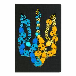 Блокнот Тризуб квіти Україна - PrintSalon