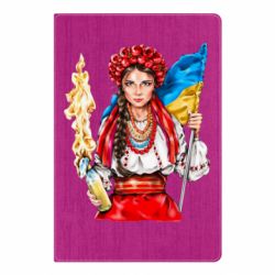 Блокнот Украинская девушка в венку - PrintSalon
