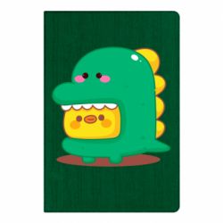 Блокнот Уточка в костюме динозавра - PrintSalon