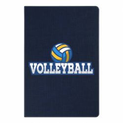 Блокнот Volleyball text and ball - PrintSalon