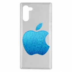 Чехол для Samsung Note 10 Blue Apple - PrintSalon