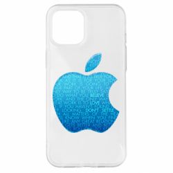 Чехол для iPhone 12 Pro Max Blue Apple - PrintSalon