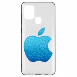 Чехол для Samsung A21s Blue Apple - PrintSalon