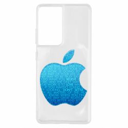 Чехол для Samsung S21 Ultra Blue Apple - PrintSalon
