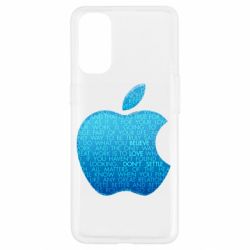 Чехол для Oppo Reno 4 Blue Apple - PrintSalon