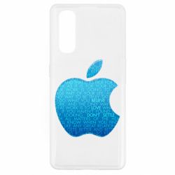 Чехол для Oppo Find X2 Blue Apple - PrintSalon