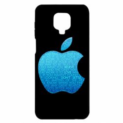 Чехол для Xiaomi Redmi Note 9S/9Pro/9Pro Max Blue Apple - PrintSalon