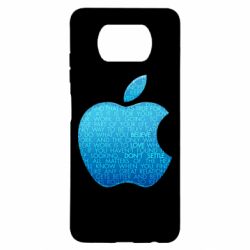 Чехол для Xiaomi Poco X3 Blue Apple - PrintSalon