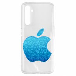 Чехол для Realme 6 Pro Blue Apple - PrintSalon