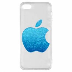 Чехол для iPhone5/5S/SE Blue Apple - PrintSalon