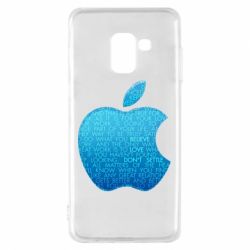 Чехол для Samsung A8 2018 Blue Apple - PrintSalon