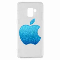 Чехол для Samsung A8+ 2018 Blue Apple