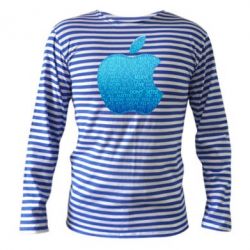 Тельняшка с длинным рукавом Blue Apple - PrintSalon