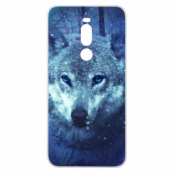 Чехол для Meizu Note 8 Blue-eyed wolf - PrintSalon