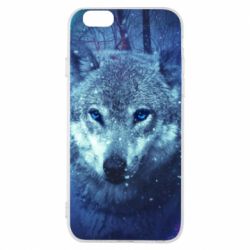 Чехол для iPhone 6/6S Blue-eyed wolf - PrintSalon