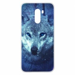 Чехол для Xiaomi Pocophone F1 Blue-eyed wolf - PrintSalon