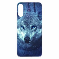 Чехол для Samsung A70 Blue-eyed wolf - PrintSalon