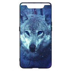 Чехол для Samsung A80 Blue-eyed wolf - PrintSalon