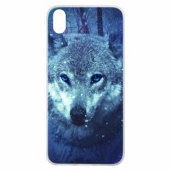 Чехол для Xiaomi Redmi 7A Blue-eyed wolf - PrintSalon