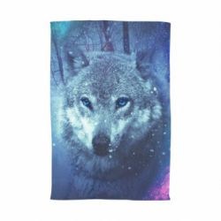 Полотенце с принтом Blue-eyed wolf - PrintSalon
