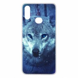Чехол для Samsung A10s Blue-eyed wolf - PrintSalon