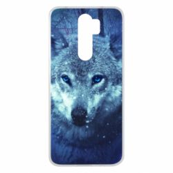 Чехол для Xiaomi Redmi Note 8 Pro Blue-eyed wolf - PrintSalon