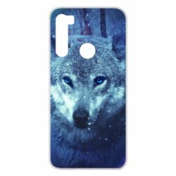 Чехол для Xiaomi Redmi Note 8 Blue-eyed wolf - PrintSalon
