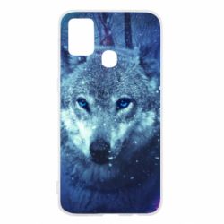 Чехол для Samsung M31 Blue-eyed wolf - PrintSalon
