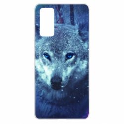 Чехол для Samsung S20 FE Blue-eyed wolf - PrintSalon