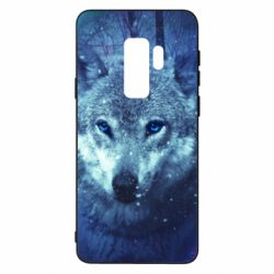 Чехол для Samsung S9+ Blue-eyed wolf - PrintSalon