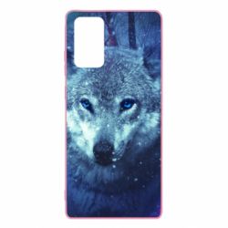 Чехол для Samsung Note 20 Blue-eyed wolf - PrintSalon