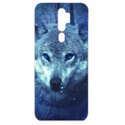 Чехол для Oppo A5/A9 2020 Blue-eyed wolf - PrintSalon