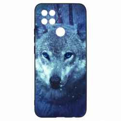 Чехол для Oppo A15s/A15 Blue-eyed wolf - PrintSalon