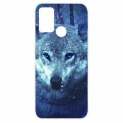 Чехол для Oppo A52/A72/A92 Blue-eyed wolf - PrintSalon