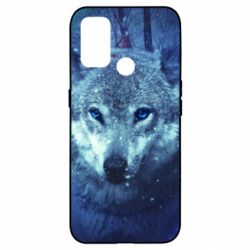 Чехол для Oppo A53/A32/A33 Blue-eyed wolf - PrintSalon