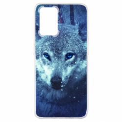 Чехол для Oppo A74 4G Blue-eyed wolf - PrintSalon