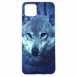 Чехол для Oppo A92s Blue-eyed wolf - PrintSalon