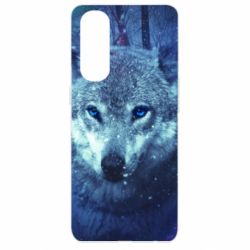 Чехол для Oppo Reno 4 Pro Blue-eyed wolf - PrintSalon