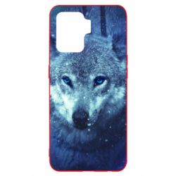 Чехол для Oppo Reno 5 Lite Blue-eyed wolf - PrintSalon