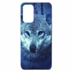 Чехол для Oppo Reno 5 4G Blue-eyed wolf - PrintSalon