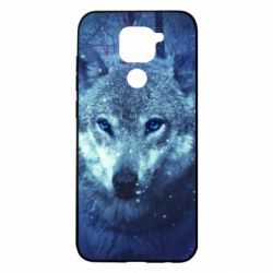 Чехол для Xiaomi Redmi Note 9/Redmi 10X Blue-eyed wolf - PrintSalon