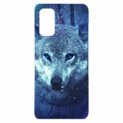 Чехол для Realme 7 Pro Blue-eyed wolf - PrintSalon