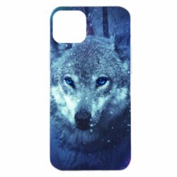 Чехол для iPhone 14 Plus Blue-eyed wolf - PrintSalon