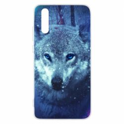 Чехол для Huawei P20 Blue-eyed wolf - PrintSalon