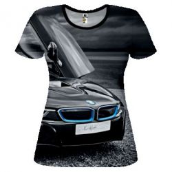 Жіноча 3D футболка Bmw avto - PrintSalon