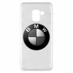 Чехол для Samsung A8 2018 BMW Black & White - PrintSalon